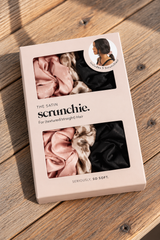 Satin Sleep Scrunchies (Set of 5)