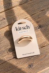 Gold Metal Cloud Cuff Hair Tie