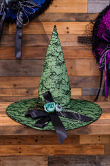 Featherette Rose Witch Hat