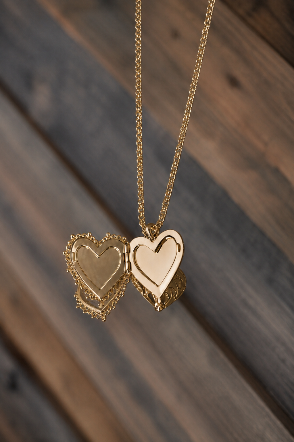 Mallory Rose Gold Locket Short Pendant Necklace