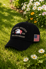 Patriotic 250th Anniversary Commemorative Baseball Cap