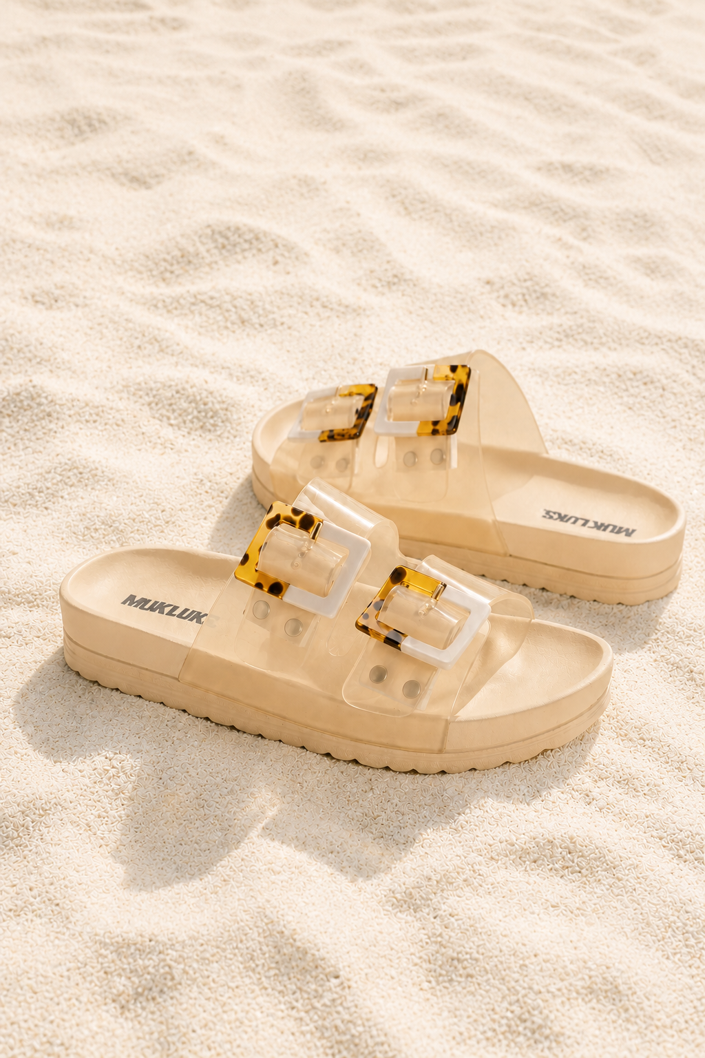 Grand Cayman Lucite Sandal - Brazilian Sand