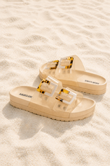 Grand Cayman Lucite Sandal - Brazilian Sand