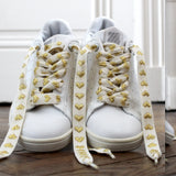 Golden Hearts Shoelaces