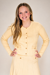 Myrtle Flower Buttons Cardigan