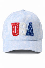 Floral USA Patch Camo Baseball Cap