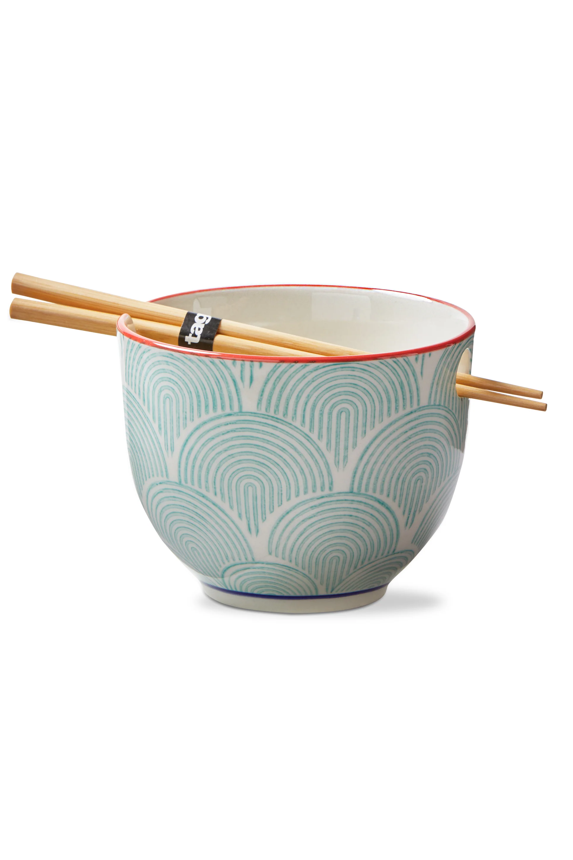 Wave Noodle Bowl with Chopsticks