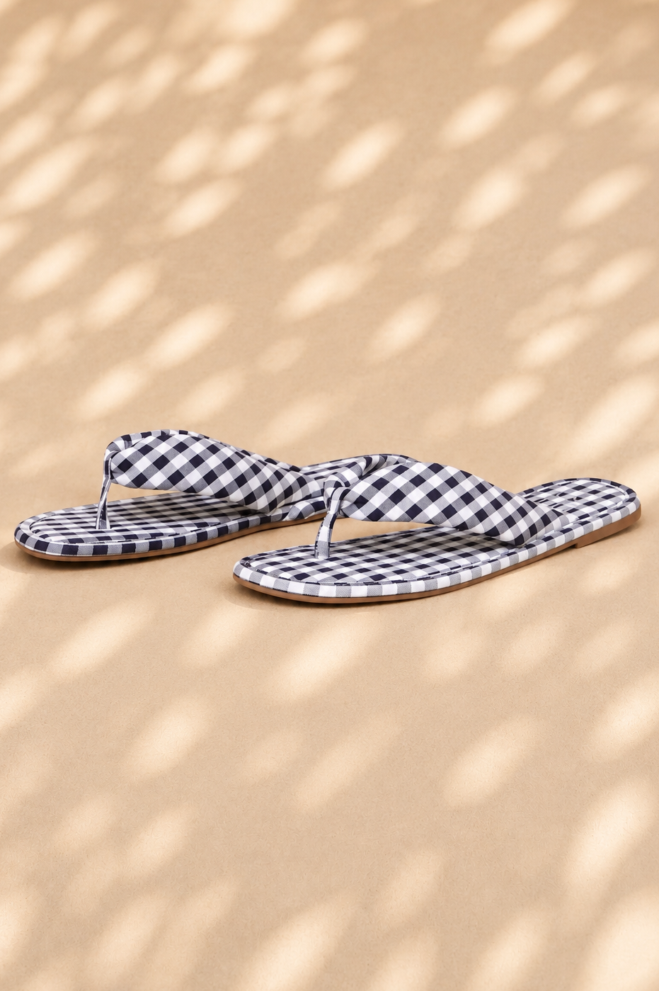 Gidget Gingham Flip Flops