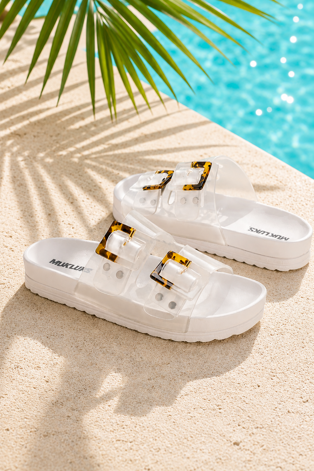 Grand Cayman Lucite Sandal - Clear