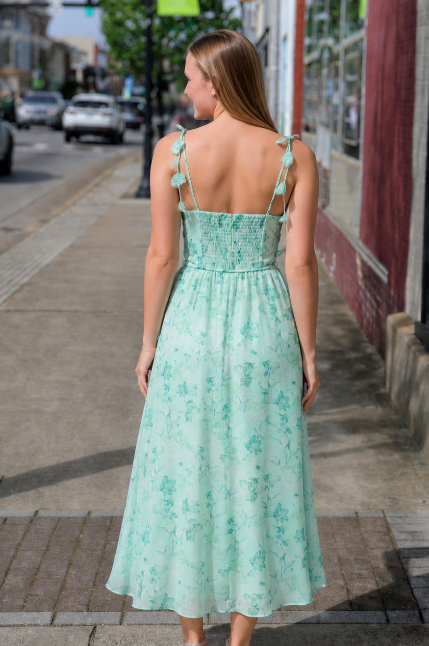 ASTR Halcyon Flowers Detail Dress