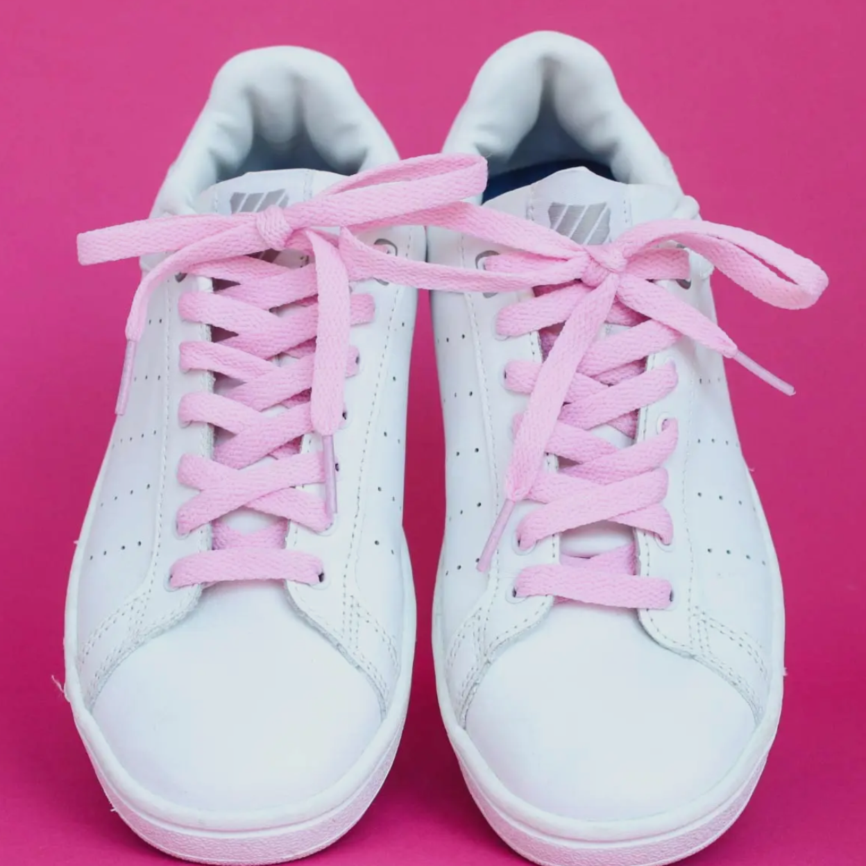 Pink Flat Shoelaces