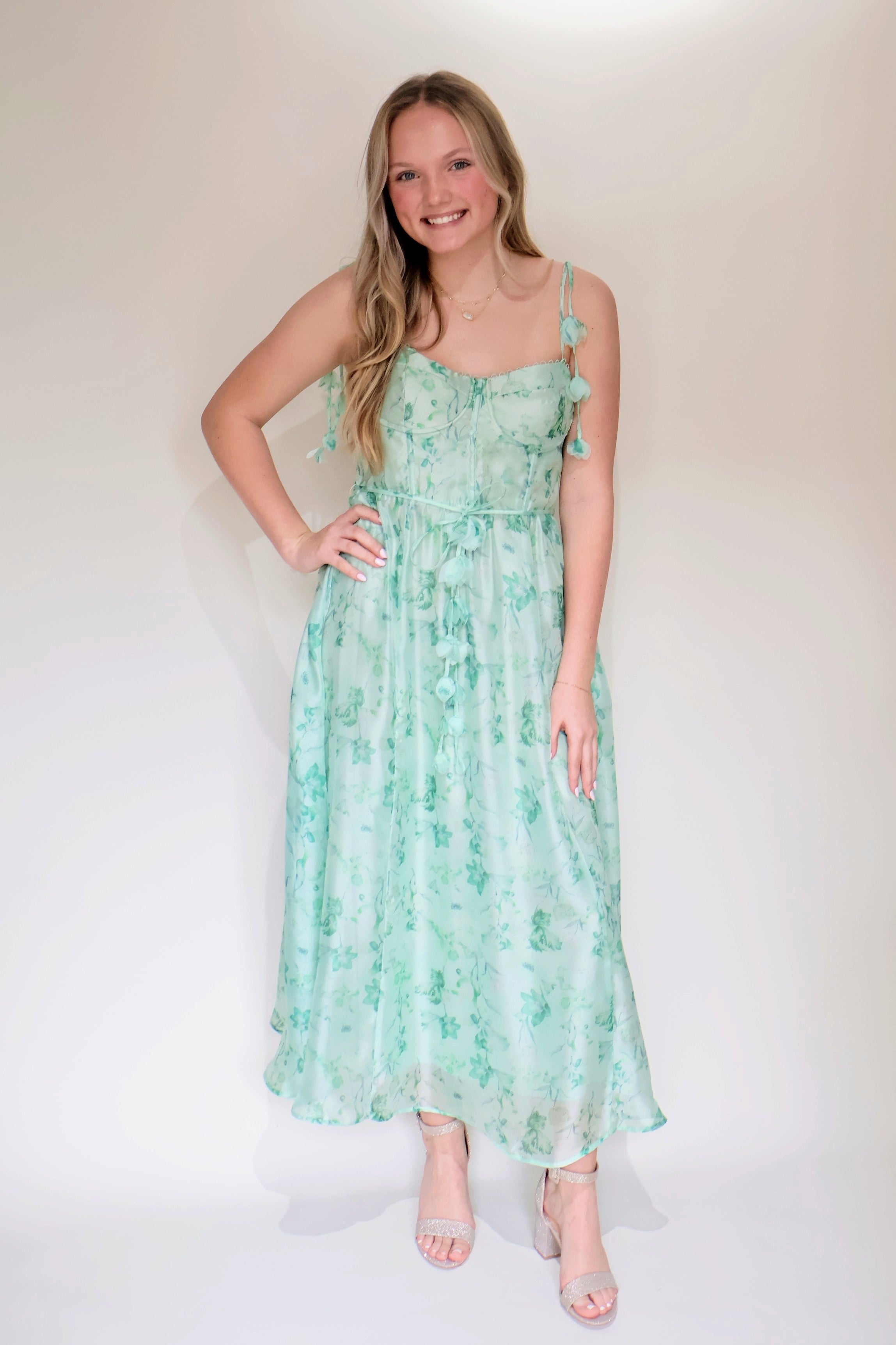 Halcyon Flowers Detail Dress