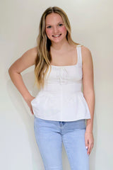 Halen Sleeveless Peplum Top