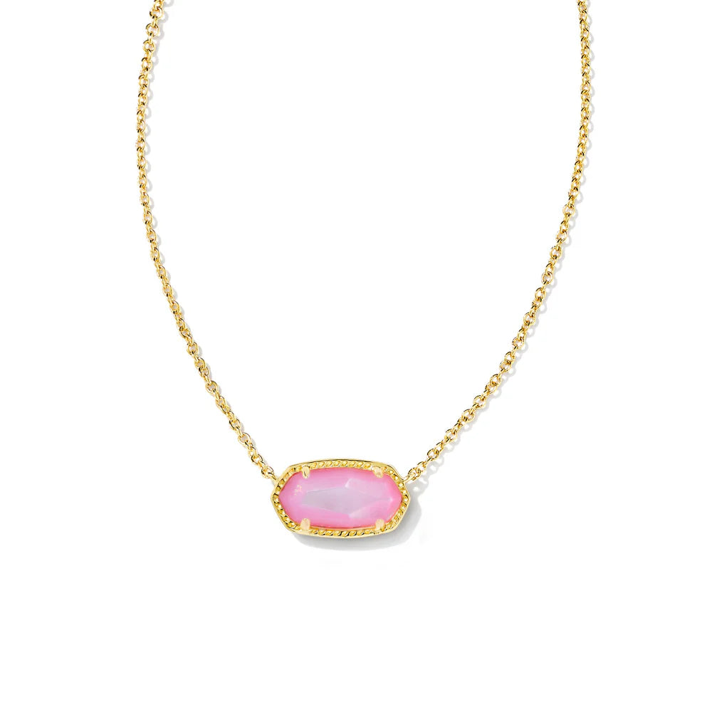 Elisa Necklace - Gold Blush Mother of Pearl