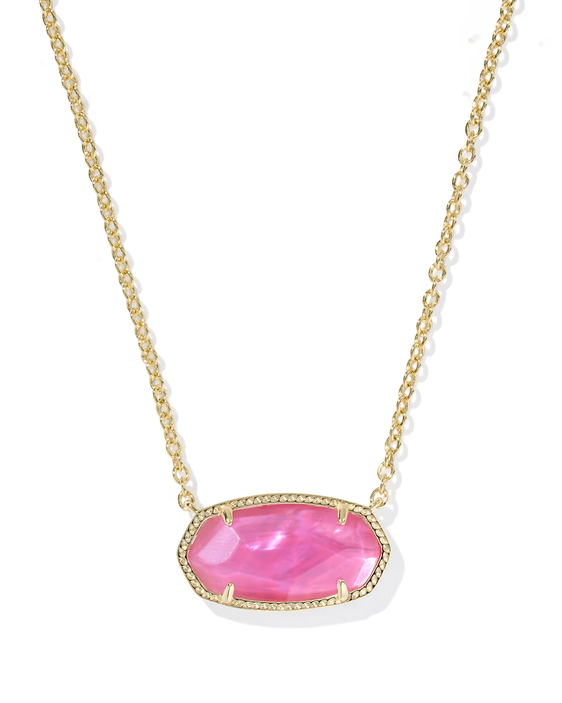 Elisa Gold Short Pendant Necklace