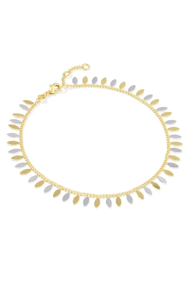 Kayla Anklet - Mixed Metal