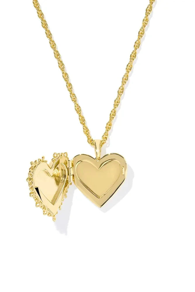 Mallory Rose Gold Locket Short Pendant Necklace