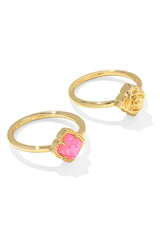 Mallory Rose Gold Ring Set