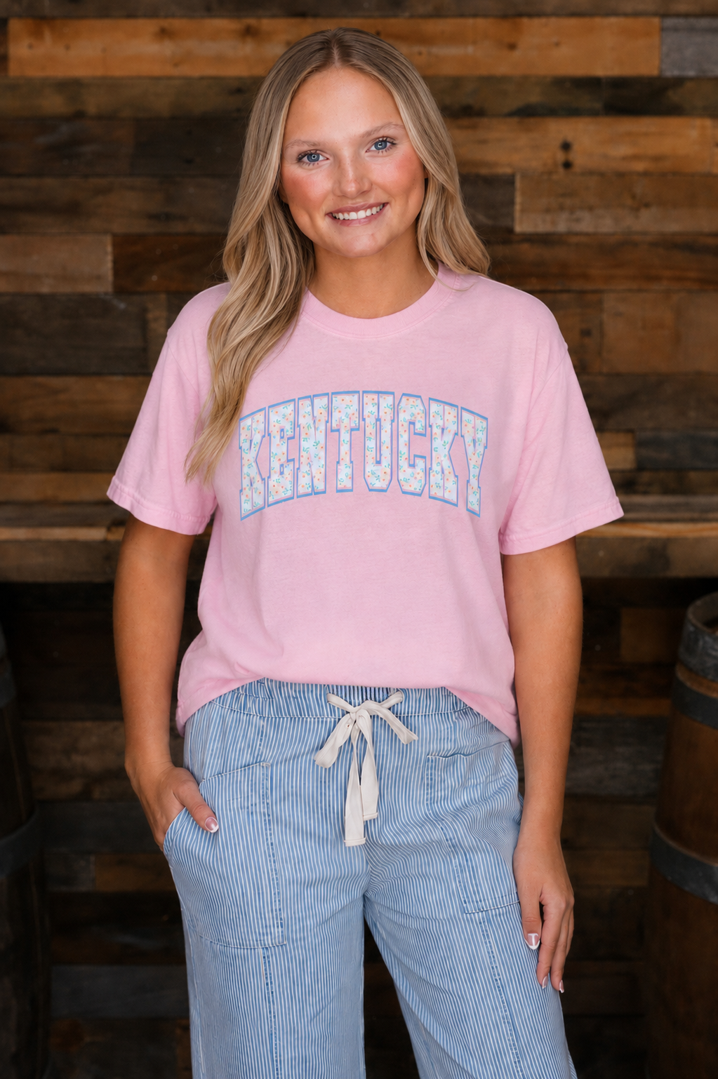 Preppy Floral Kentucky Graphic Tee