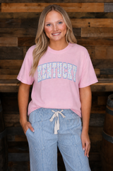 Preppy Floral Kentucky Graphic Tee