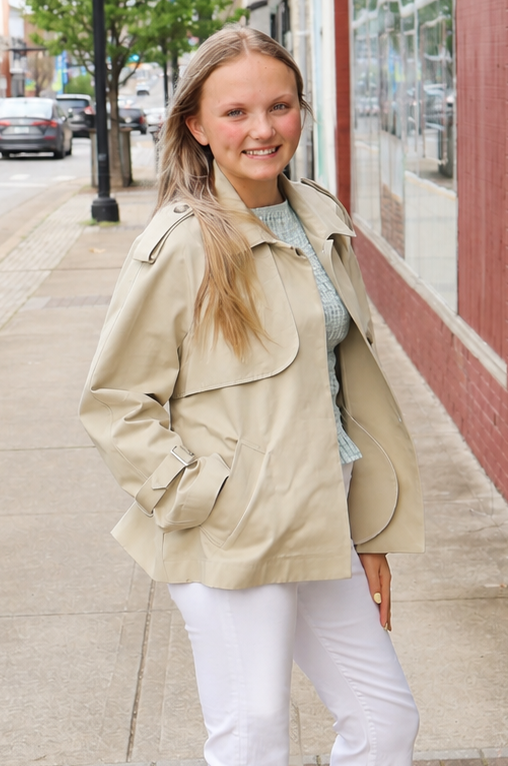 Noa Cropped Trench Coat