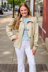 Noa Cropped Trench Coat