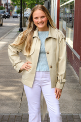 Noa Cropped Trench Coat