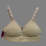 Nude Bra Nude Flower Straps