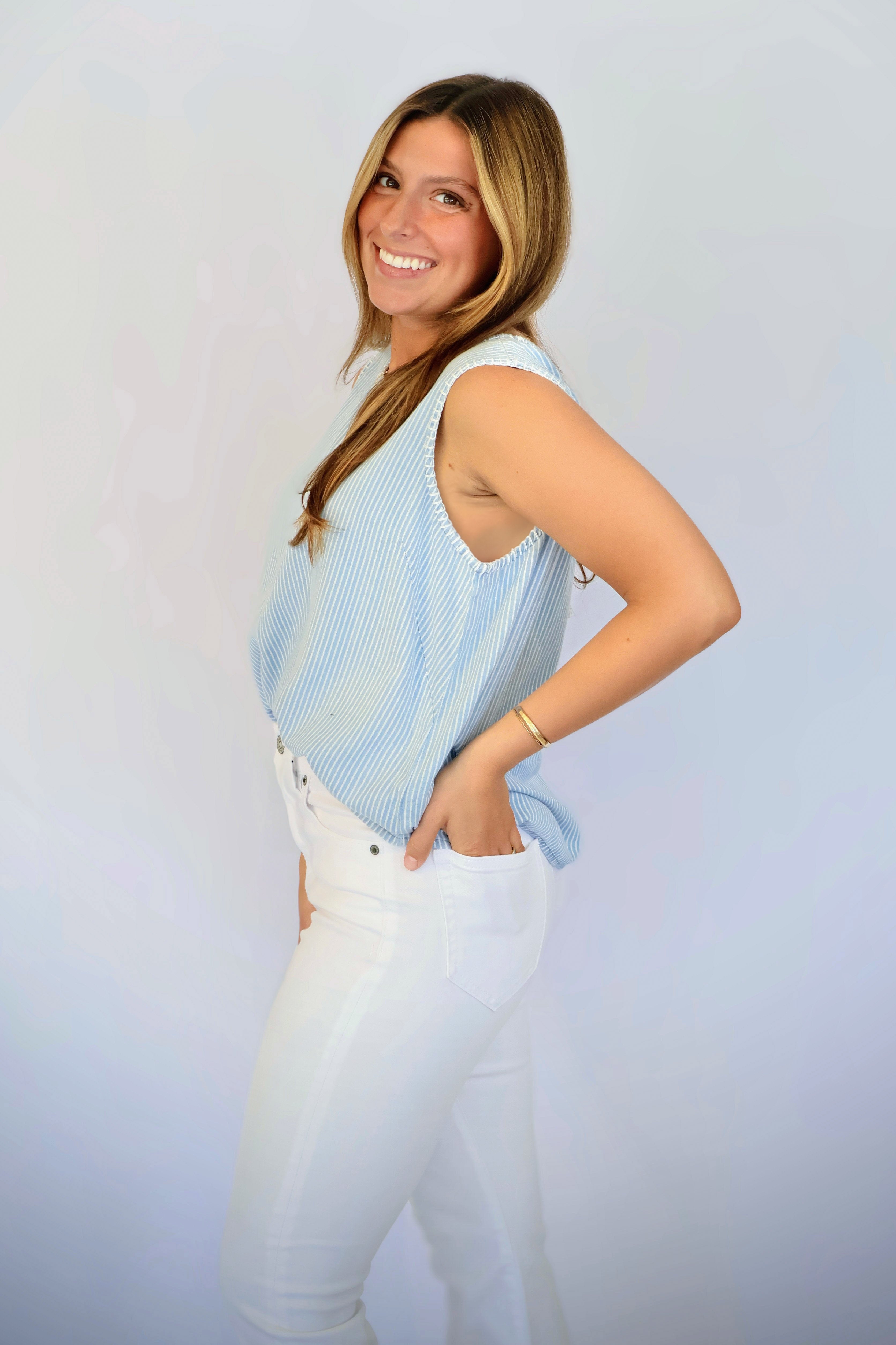 Ellis Blanket Stitch Top