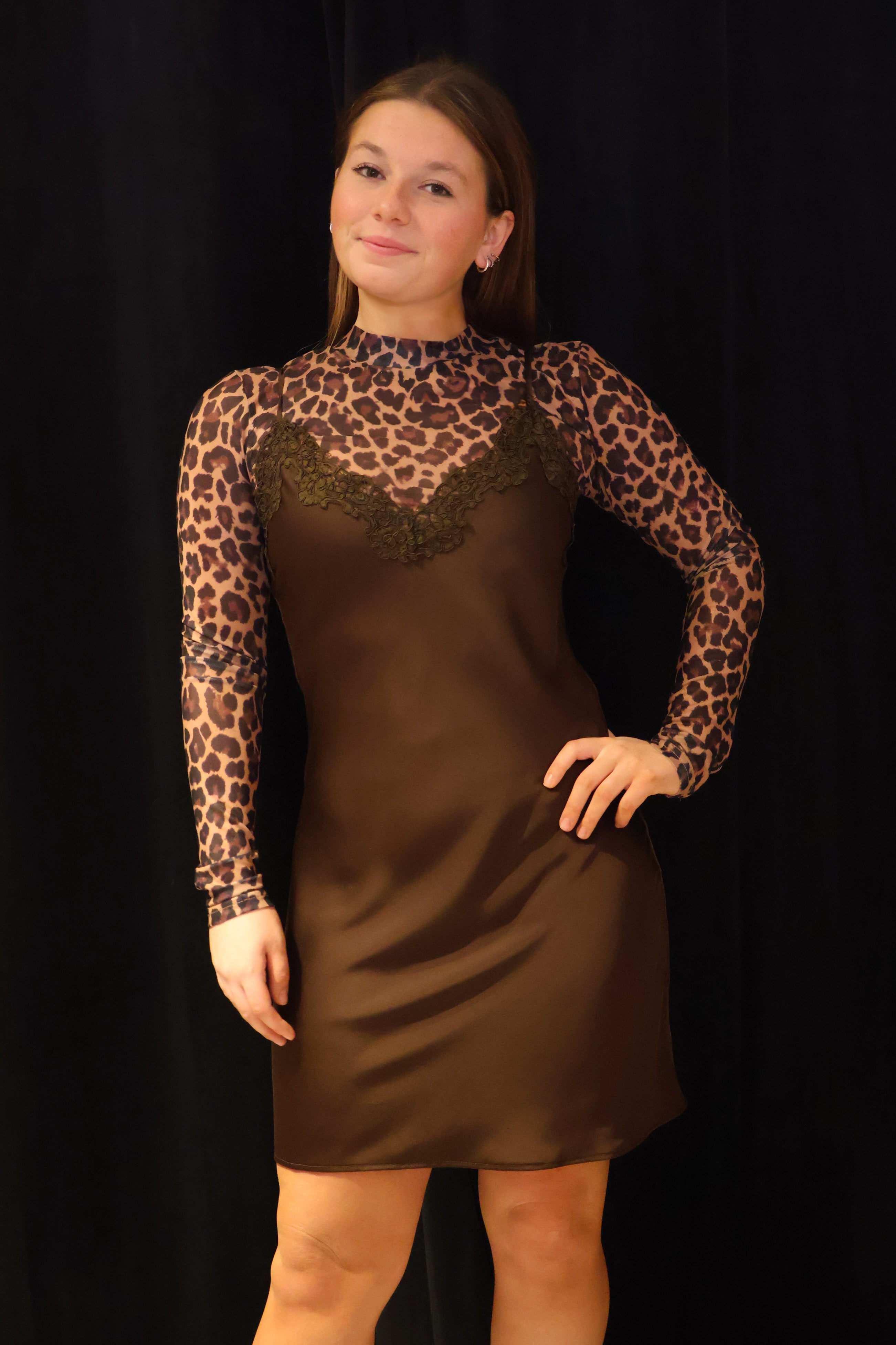 Gisele Satin Mini Dress