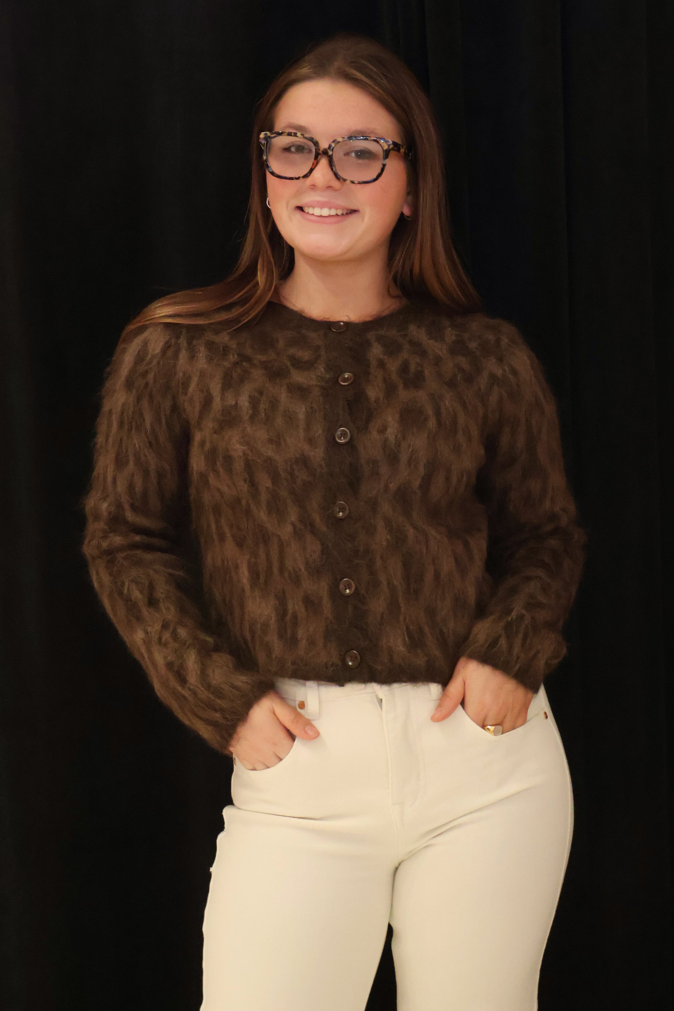 Katria Fuzzy Crewneck Sweater