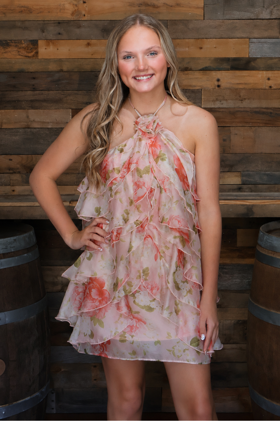 Ofra Ruffle Mini Dress