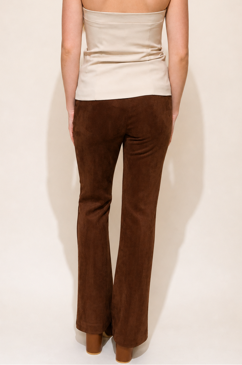 Paityn Suede Boot Leg Pants