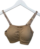Nude Standard Bra W/Champagne Crystal Straps