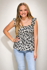 Ruffled Peplum Top