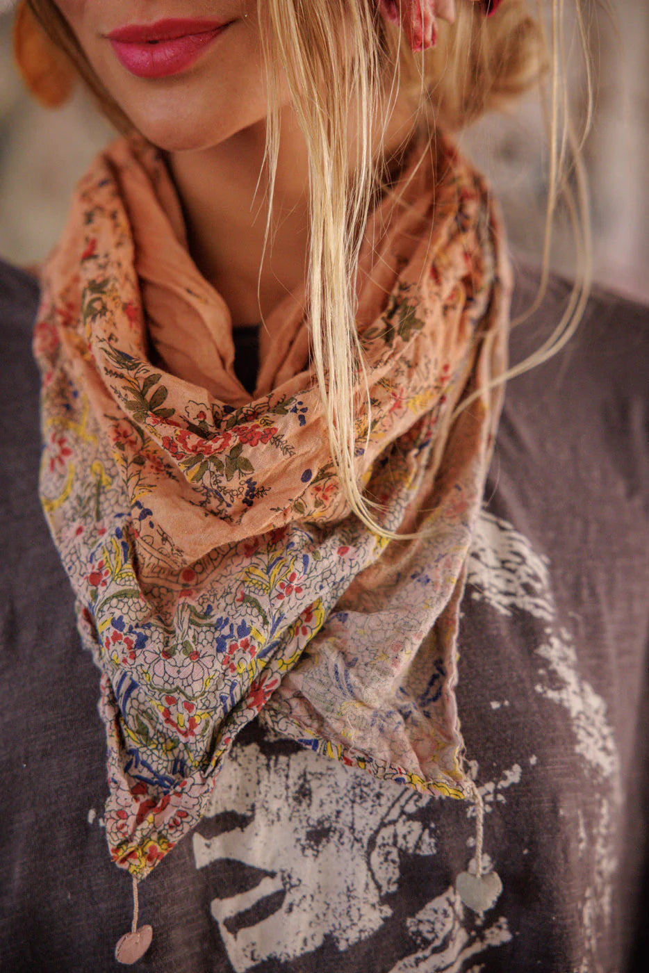 Agathe French Floral Scarf-235
