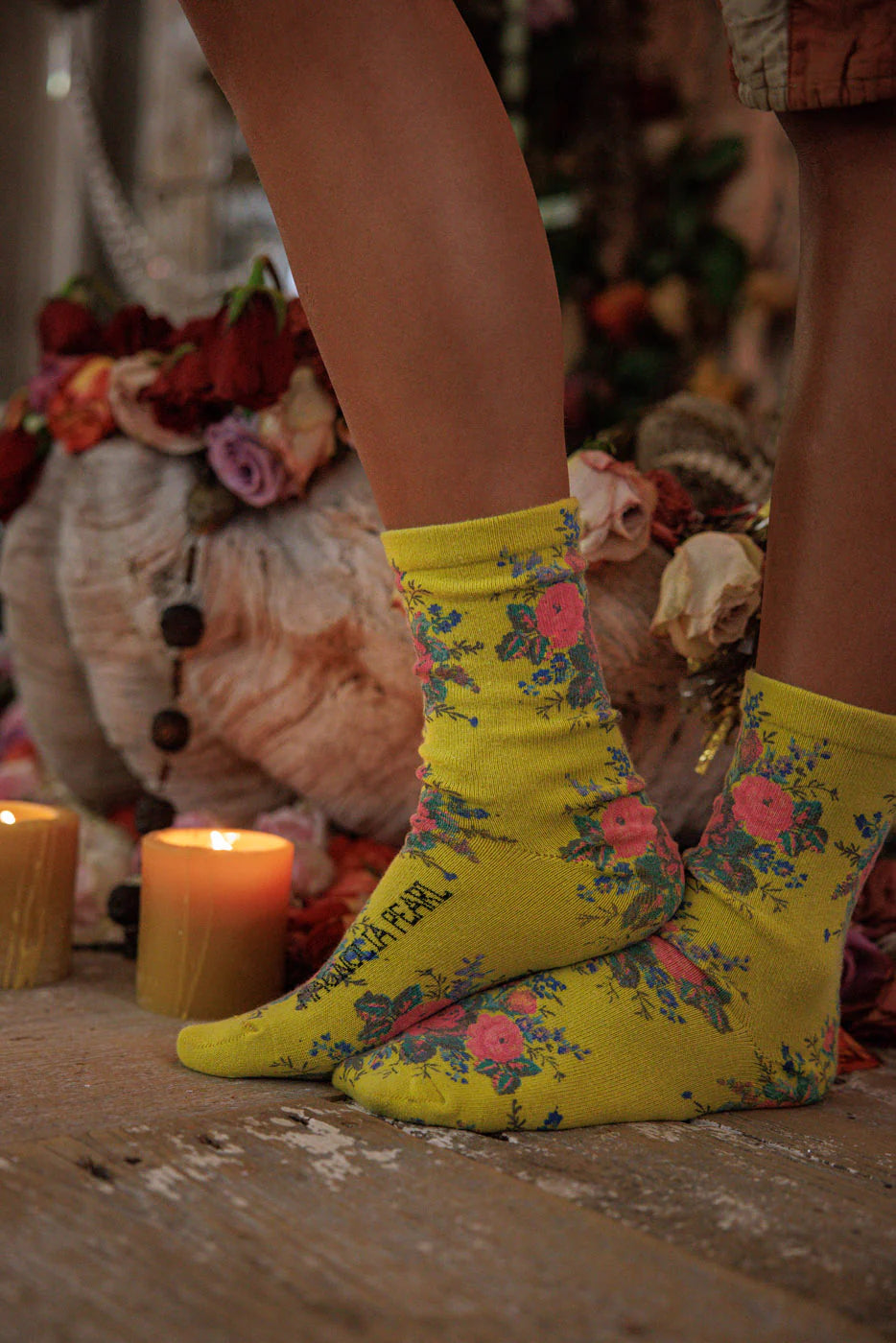 Magnolia Pearl Floral MP Socks 141 - Curtsy