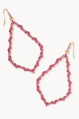 Sophee Gold Crystal Open Frame Earrings