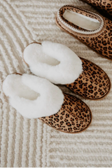 Leopard Print Faux Fur Slippers