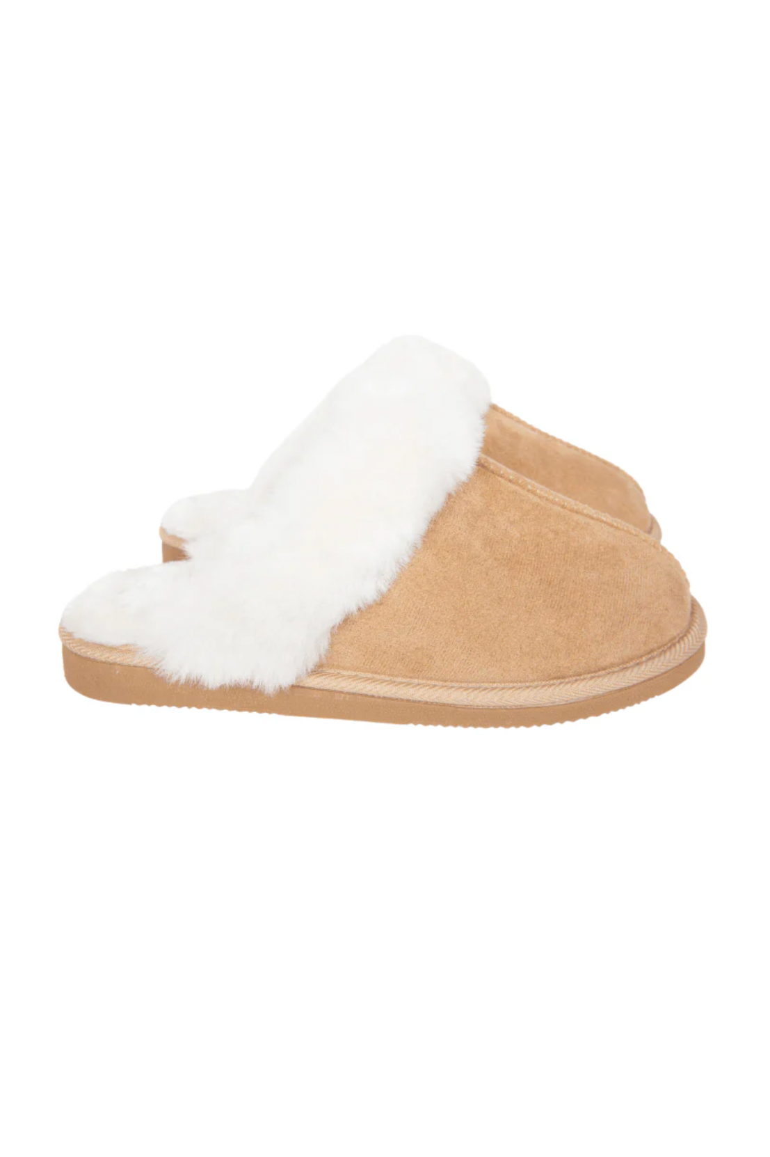 Sand Faux Fur Slippers