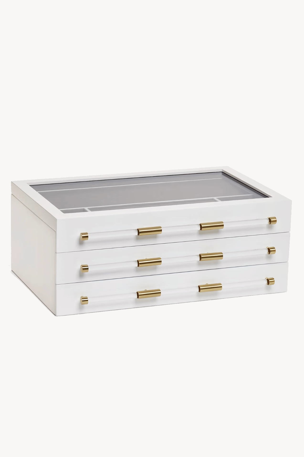 Large White Jewelry Box