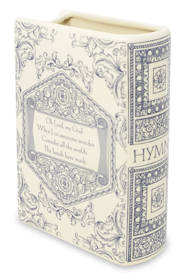 Hymnal Large Book Vase