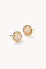 Sand Dollar Gold Stud Earrings