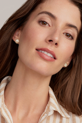 Sand Dollar Gold Stud Earrings