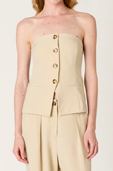 Grainge Strapless Top