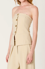 Grainge Strapless Top