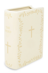 The Word Large Book Vase