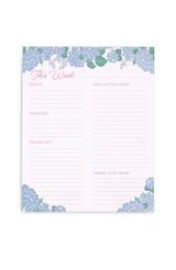 Hydrangea Planner Pad