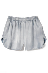 Brittany Satin Shorts-Morning Blue