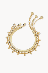Kassie Gold Chain Bracelets (Set of 3)